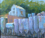 Drake's Drums, Honley, Oil, 36x32 cm SOLD.