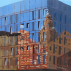 Liverpool Reflections 1 - oil - 2 June 2018 SOLD.
