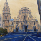 Murcia Cathedral, Oil, 44x44 cm.
